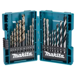 Makita Bohrer-Set, Ø 4 - 10mm - Metall/Holz/Stein - B-49432