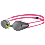 Arena Schwimmbrille Tracks Mirror, mit dualem Kopfband rosa