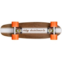 Ridge Maple Holz Mini Cruiser Number Four Skateboard, Orange, MPB-22-NR4