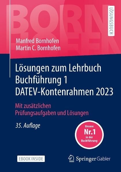 Preisvergleich Produktbild Lösungen zum Lehrbuch Buchführung 1 DATEV-Kontenrahmen 2023