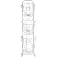 Beliani Bad-Kleinaufbewahrung AYAPAL in Weiß - (W) 37 x (H) 123 x (L) 27 cm | Gr.: onesize