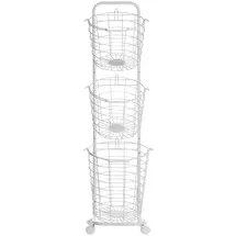 Beliani Bad-Kleinaufbewahrung AYAPAL in Weiß - (W) 37 x (H) 123 x (L) 27 cm | Gr.: onesize