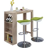 VCM Bartisch Oktola 110 x 50 x 110 cm Braun