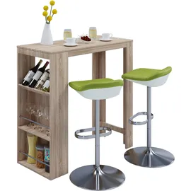 VCM Bartisch Oktola 110 x 50 x 110 cm Braun