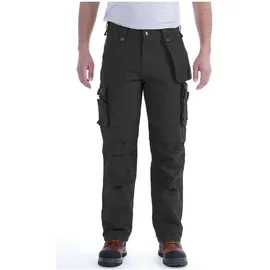 CARHARTT Washed Duck Cargohose Schwarz 40 32