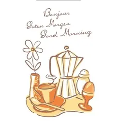 Mank Besteckservietten Airlaid Day, 40 x 33 cm, 75 Stück - Bestecktaschen Frühstück Kaffee Tee Kakao