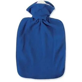 Hugo Frosch Wärmflasche Klassik 1,8 l Fleecebezug blau