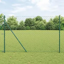 vidaXL Zaunpfosten 60 x 900 cm Grün/Stahl