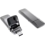 xlyne 7651200 USB-Stick 512GB Grau 7651200 USB-C® (USB 3.2 Gen 2)