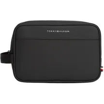 Tommy Hilfiger Herren Kulturbeutel mit Reißverschluss, Schwarz (Black), Einheitsgröße