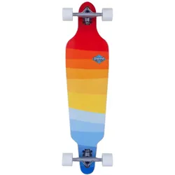 D Street Drop-Through-Longboard Horizon bunt|GELB|BLAU 37