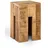 amagohome Blumensäule Blumen Hocker Beistelltisch quadratisch 28 x 45 x 28 cm Braun