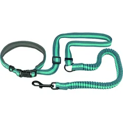 Trixie Joggingleine grau grün 1,33 - 1,80 m / 20 mm Hunde Zubehör
