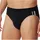 SCHIESSER Slip unifarben schwarz S 3er Pack