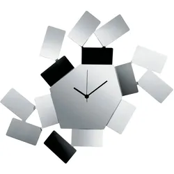 Alessi - La Stanza dello scirocco Wanduhr, Edelstahl glänzend