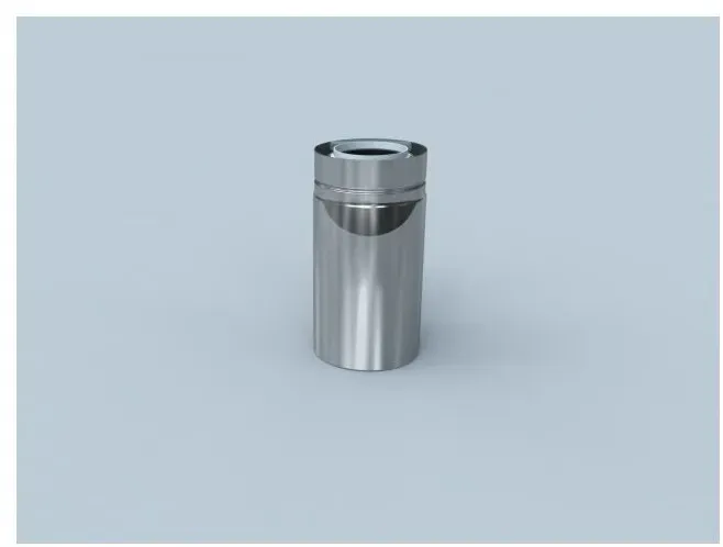 Bertrams Polyline LAS Rohr 42RLS1000-A80 1000 mm statisch, DN 80/125, außen, Edelstahl