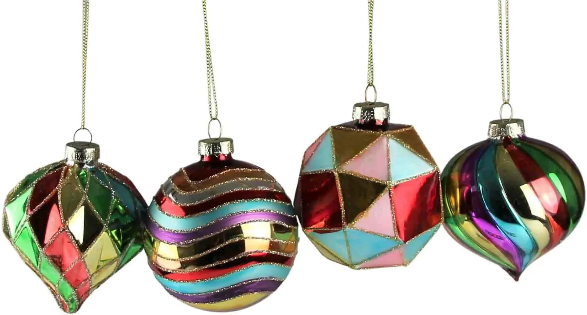 Weihnachtsbaumkugel AM DESIGN "Weihnachtsdeko, Christbaumschmuck, Christbaumkugeln aus Glas" Weihnachtsbaumkugeln Gr. 8cm, bunt handdekoriert und mundgeblasen