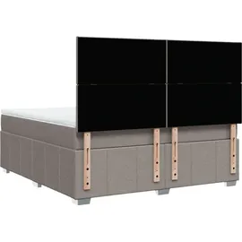 vidaXL Boxspringbett 180 x 200 cm Taupe