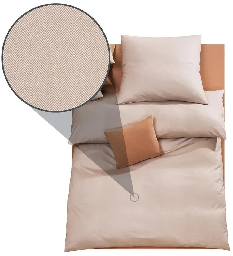 Doris Meyer Interlock-Jersey Bettwäsche Kalli beige Bettbezug einzeln 135x200 cm - beige
