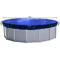 Quick Star Poolabdeckung Blau Kunststoff, Rund Planenmaß 560 cm
