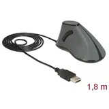 DeLock Ergonomische Vertikale Optische Maus schwarz (12527)