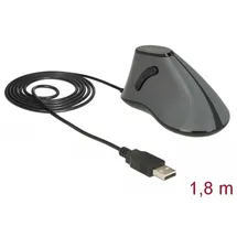 DeLock Ergonomische Vertikale Optische Maus schwarz (12527)