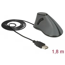 DeLock Ergonomische Vertikale Optische Maus schwarz (12527)