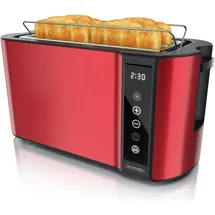 Arendo Langschlitz-Toaster Rot