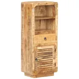 vidaXL Highboard 45x32x110 cm Raues Mangoholz - Braun