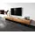 DeLife New Live-Edge Lowboard 240 cm Akazie Natur 35 cm Beige/Massivholz