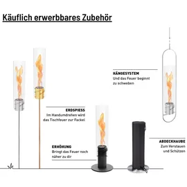höfats Tischfeuer SPIN 1200 Ø 40 cm Schwarz
