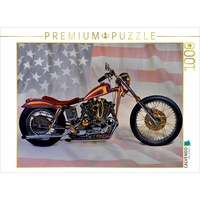 Calvendo Puzzle Harley Classic Chopper Foto-Puzzle Bild von Ingo