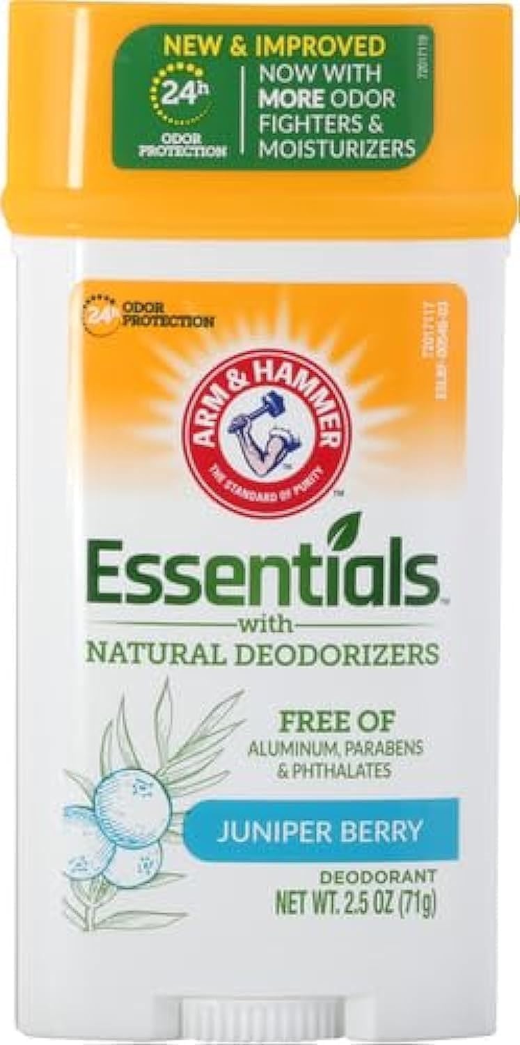Arm & Hammer, Essentials Natural Deodorant, For Men and Women, Clean, 2.5 oz (71 g)
