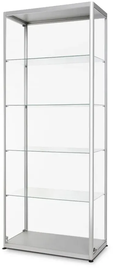 Glasvitrine 800x1984x400 silber