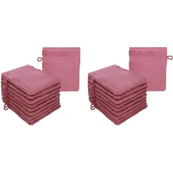 Betz 20 Stück Waschhandschuhe Waschlappen PREMIUM Größe 16x21 cm 100% Baumwolle Farbe beere