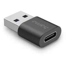 Hama USB-A auf USB-C Adapter Schwarz