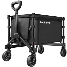 Tectake Bollerwagen faltbar schwarz