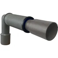 Haas + Sohn HT-Abflussrohr Universal-Sifonwinkel DN 50 auf 32 oder 40 mm Durchmesser Anschlussrohre