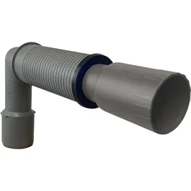 Haas + Sohn HT-Abflussrohr Universal-Sifonwinkel DN 50 auf 32 oder 40 mm Durchmesser Anschlussrohre