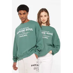 Sweater HARLEM SOUL Gr. M/L, grün (jade green) Herren Sweatshirts mit Lettering