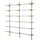 Casa Padrino Designer Doppel-Wandregal Antik Messing 220 x 41 x H. 240 cm - Luxus Wohnzimmer Möbel