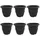 vidaXL Runder Blumentopf Ø 26 x 21,5 cm Schwarz