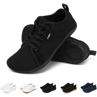 Geweo Barfußschuhe Sneaker Breite Walking Schuhe Barfuss Damen Herren Trail Laufschuhe Minimalistische Fitness Knit Unisex Weit rutschfest Zehenschuhe Zero Drop Solhe Freizeit Schwarz 42EU - 42 EU Weit