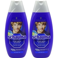 2x Schauma For Men Shampoo 400ml mit Hopfen-Extrakt für jeden Tag jedes Haar