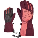 Ziener Kinder Laval Ski-Handschuhe/Wintersport | wasserdicht, extra warm, Wolle, Velvet red, 4,5