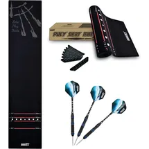 COFI 1453 Dartteppich in Schwarz 300x66 cm