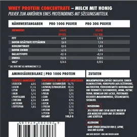 Big-Zone Battle Whey Milch mit Honig Pulver 1000 g