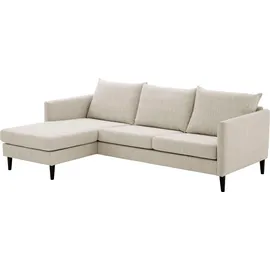 Atlantic Home Collection Ecksofa »Rekvik L-Form« mit Wellenunterfederung, Ottomane beidseitig montierbar