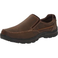 Skechers Herren Braver-Rayland Slipper, Dunkelbraunes Leder, 42 EU - 42 EU