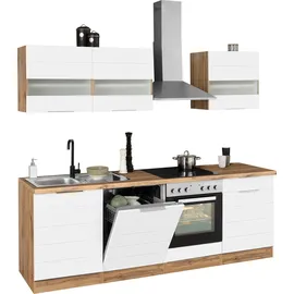 kochstation Küchenzeile KS-Luhe 240 cm weiß